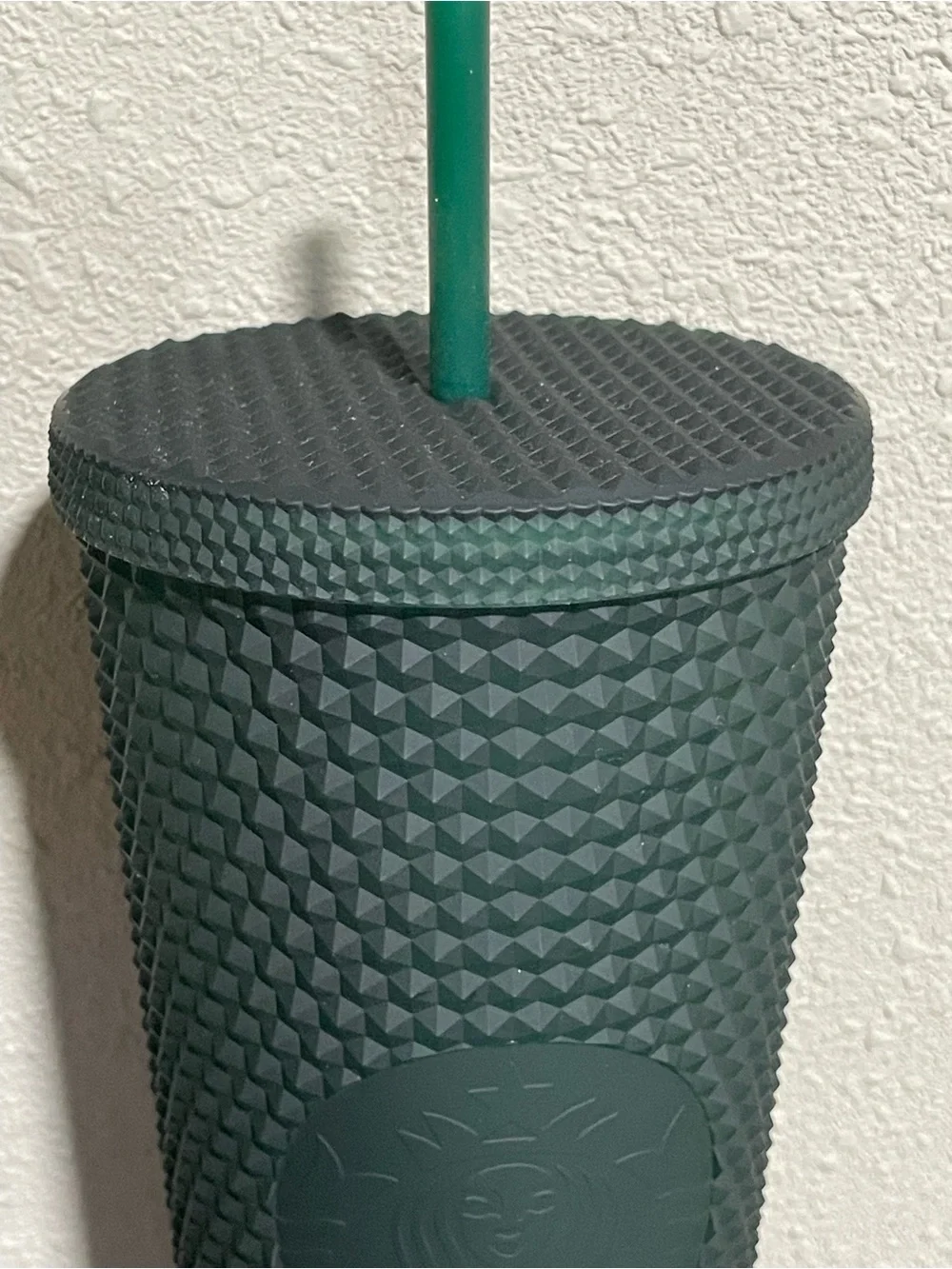 Starbucks Matte Forest Green Textured Tumbler with Straw